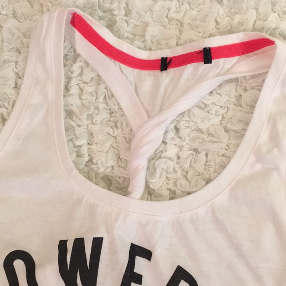 NWOT Powered By Pizza Workout Tank - Picture 3 of 5